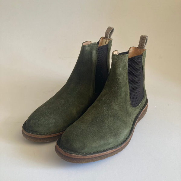 Suede Chelsea Boot, Green (Cappero)