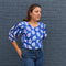 Adire Lip Print Top