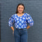 Adire Lip Print Top