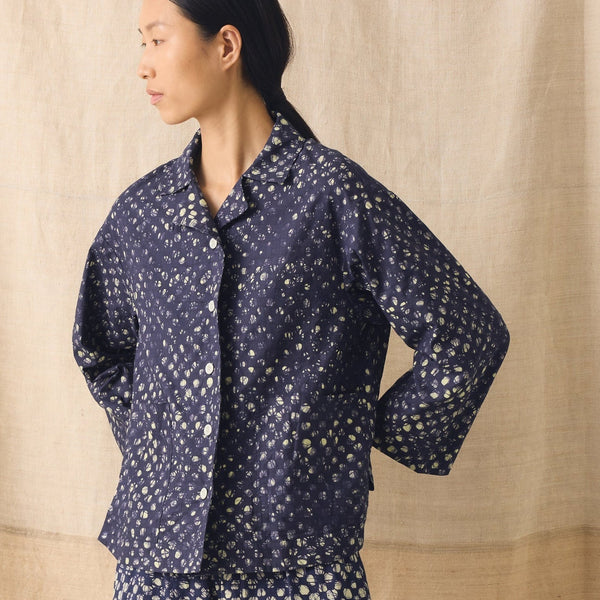 Batik Cook Check Top, Provencal Blue