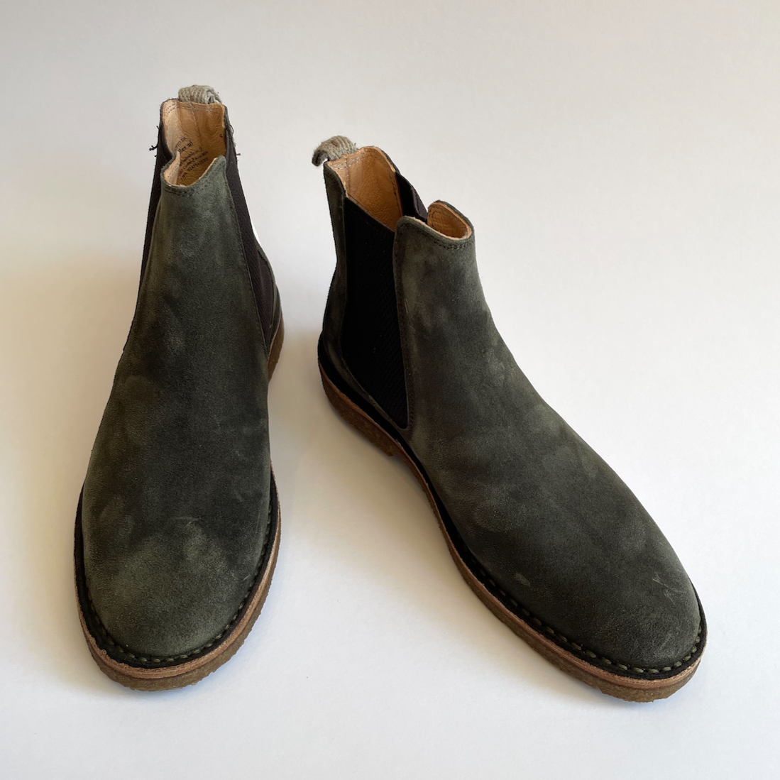 Suede Chelsea Boot, Olive