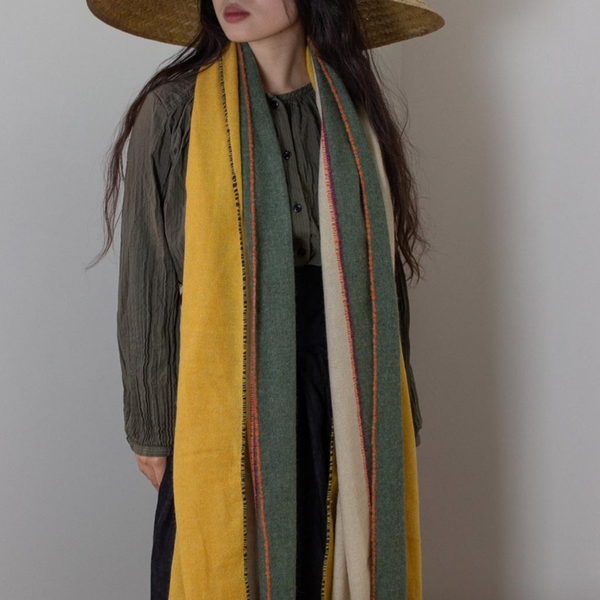 Cashmere Scarf, Three Autumn Tones