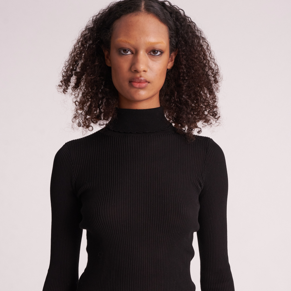 Hattie Knit Long Sleeve, Black