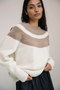 Minako Lambswool Sweater, Ecru