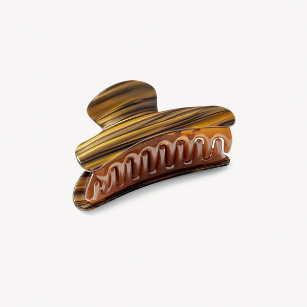 Midi Heirloom Clip, Tiger's Eye