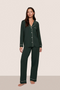 Gisele Long PJ Set, Pine/Ivory