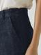Annie Organic Denim Side Button Jeans, Indigo
