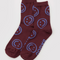 Crew Sock, Mahogany Happy