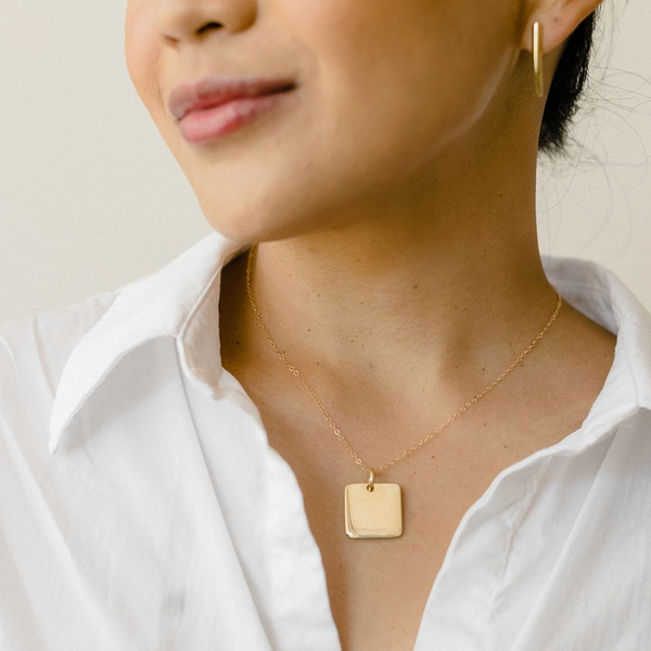 Square Pendant Necklace