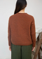 Shika Lambswool Sweater, Rust Marl
