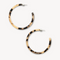 Large Hoops, Blonde Tortoise