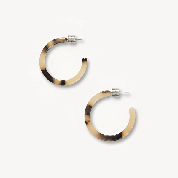 Mini Hoops, Blonde Tortoise