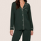 Gisele Long PJ Set, Pine/Ivory