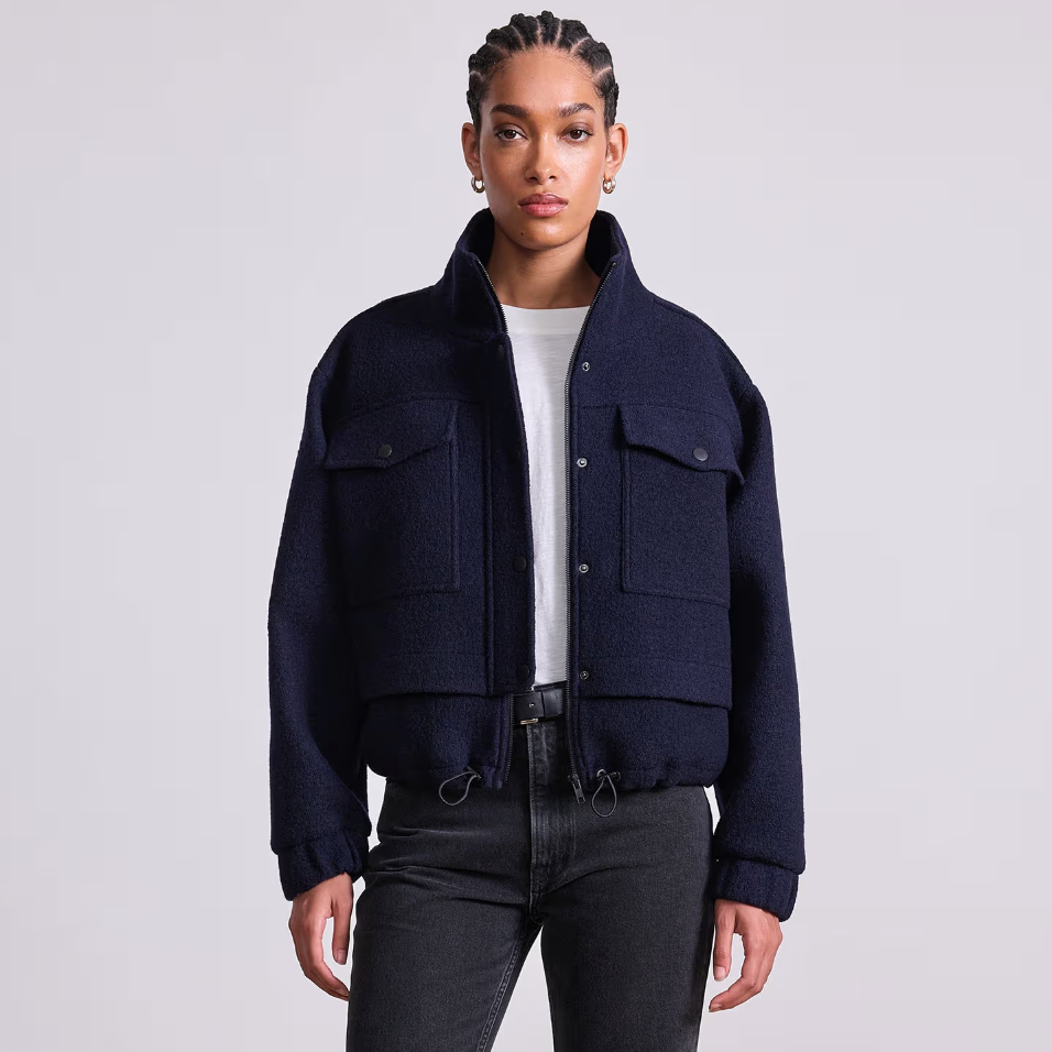 Selva Cropped Bomber, Midnight