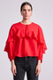 Hazan Ruffle Top, Tigerlily