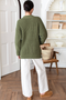 Cozy Cotton Cardigan, Olive Tanquis Cotton