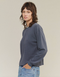 Cropped Long Sleeve Tee, Olive Green