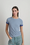 Double Tee, Light Blue/Bright Blue