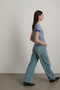 Double Tee, Light Blue/Bright Blue
