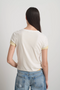Double Tee, White/Pale Yellow