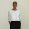 Daisy-Fay Cotton Lace Top, White