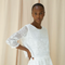 Daisy-Fay Cotton Lace Top, White