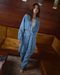 Amelie Trench Coat, Pale Blue