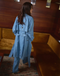Amelie Trench Coat, Pale Blue