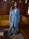 Amelie Trench Coat, Pale Blue