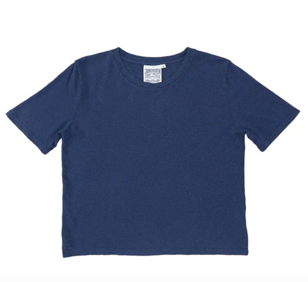 Silverlake Cropped Tee, Navy