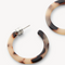 Mini Hoops, Ash Blonde Tortoise