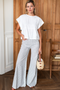 Tulip Wide Leg Pant, Juniper Stripe Linen