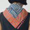 Patchwork Stripe Block Print Bandana