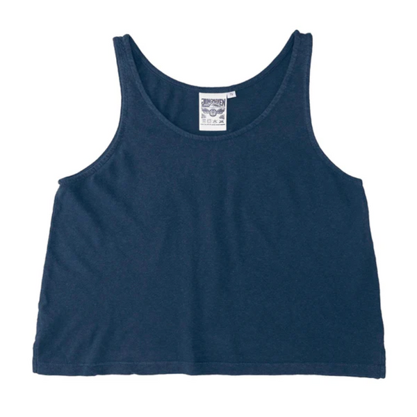 Cropped Tank, Indigo