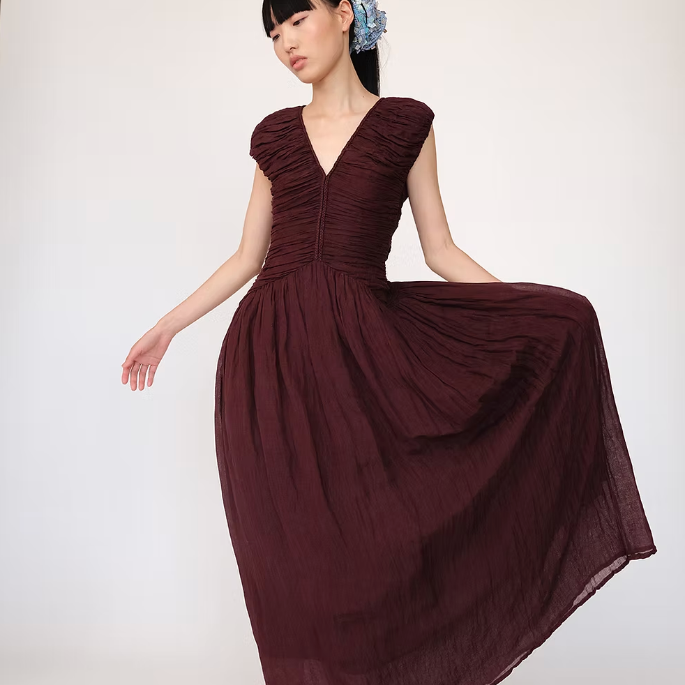 Alma Maxi Dress, Brown