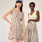 Sorelle Striped Mini Dress