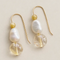 Citrine + Pearl Earrings