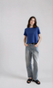 Crop Tee, Cobalt