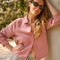 June Button Up, Rose