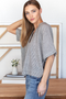 Artist Button Down, Charcoal Stripe