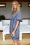 Emerson Short Caftan, Ink Organic