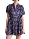 Agnezca Floral Mini Dress, Navy Floral