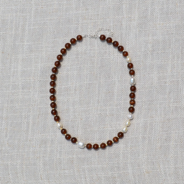 Coffee Pearl Necklace