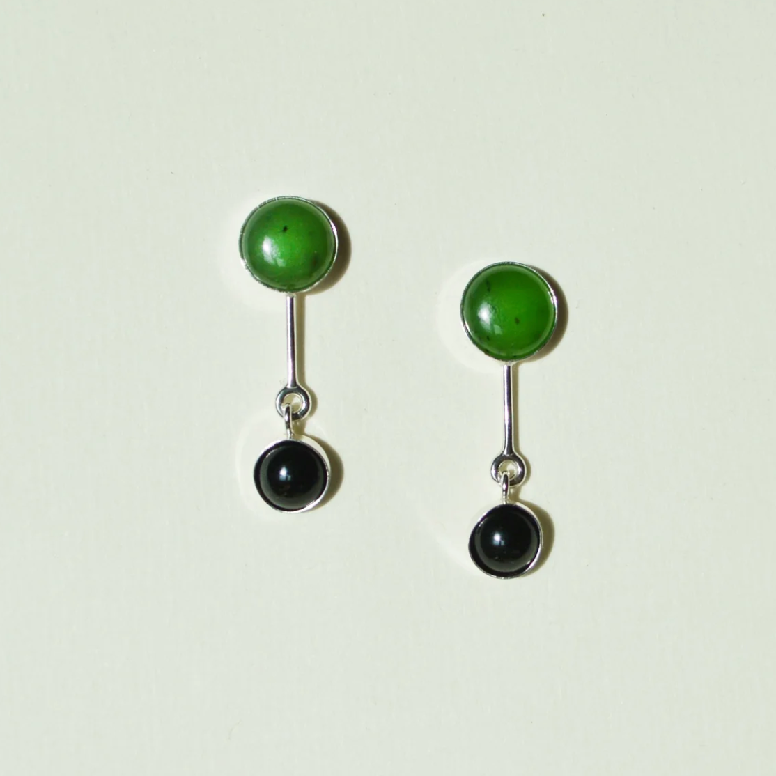 Jade + Onyx Dangles