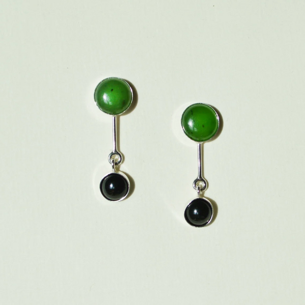Jade + Onyx Dangles