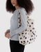 Standard Baggu, Cream and Black Polka Dot
