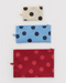 Flat Pouch Set, Polka Dot Mix