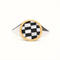 Checker Orb Signet Ring