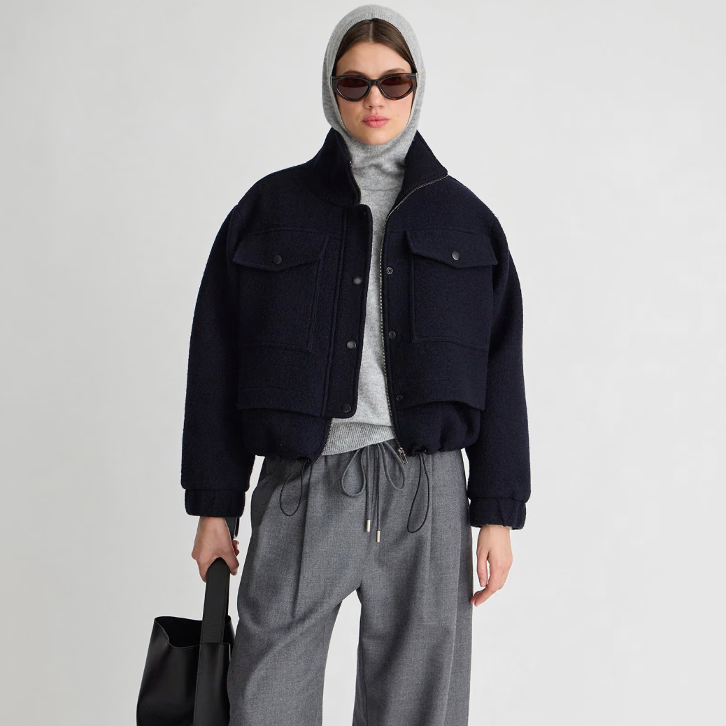 Selva Cropped Bomber, Midnight