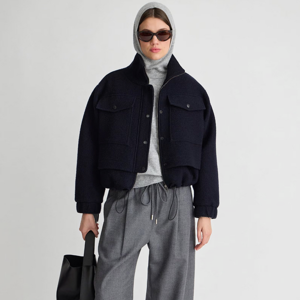 Selva Cropped Bomber, Midnight